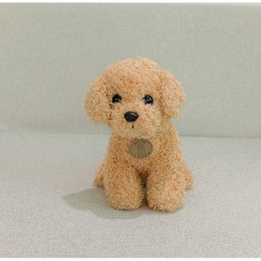 네이처타임즈 러블리 뽀글 강아지 인형, 베이지, 20cm, 1개