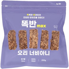 똑반max 오리 너비아니 국내산 강아지 수제간식, 1개, 200g