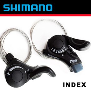 SHIMANO INDEX 7단 21단 그립쉬프트 시마노 변속레버 자전거 변속레버, 왼쪽+오른쪽-1세트, 1개