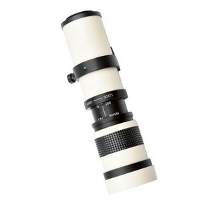 망원 줌 렌즈 수동 SLR 카메라 캐논 420-800mm, white, 01 white