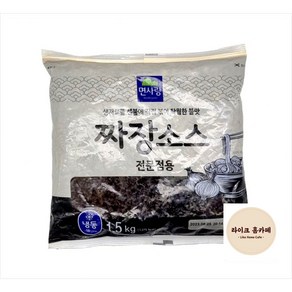 면사랑 짜장소스 전문점용 1.5kg 소스 불맛 중국집 짜장면, 1개