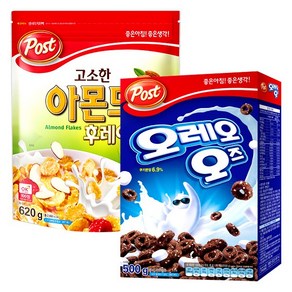 포스트 아몬드 후레이크 620g + 오레오 오즈500g, 1세트, 500g