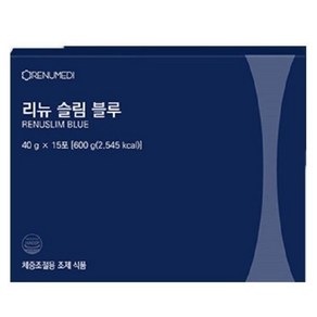 리뉴메디 리뉴슬림 블루식사대용 체중조절 40gx 15포 기일임박, 600g, 1개