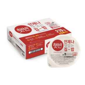 CJ 햇반 맛있는밥 OK 210g, 24개