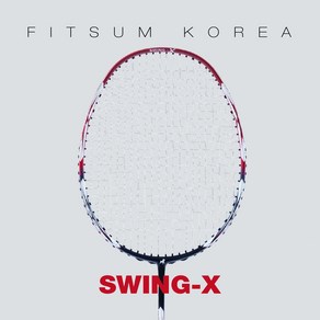 FITSUM 핏섬 배드민턴 라켓 SWING-X [4U] 스윙엑스 선수용, 요넥스 NBG98(하이클리어/수비 위한 반발력), 23 파운드, 1개