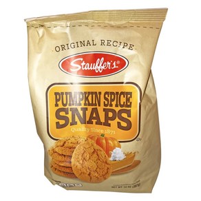 Stauffers Pumpkin Spice Ginger Snaps! One 14 Oz Ba Stauffers 호박 스파이스 진저 스냅! 14온스 가방 1개! 지금 가장 좋아하는 옛