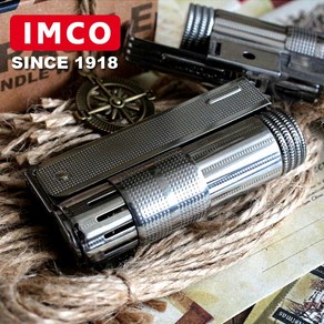 IMCO 빈티지 방풍 오일 라이터-임코 Supe 6700+ ZIPPO 정품오일 + 호환 부싯돌 심지 세트