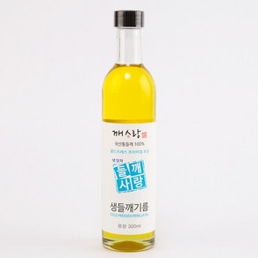 깨사랑 국내산 냉압착 생들기름 300ml, 1개