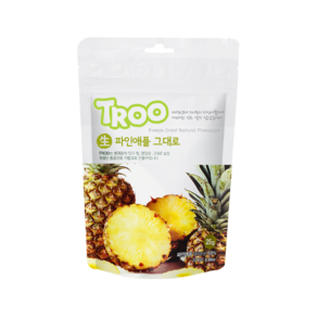 트루나스 TROO 동결건조 과일칩 9종 중 택1, 25g TROO 생파인애플 그대로, 1개