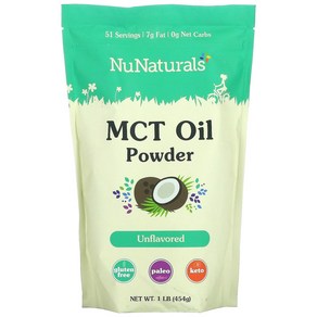 MCT Oil 파우더 무첨가맛 454g, 1개