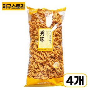 스위티코리아 허니꿀꽈배기 1kgx4, 1kg, 4개