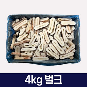 다인수산몰) 냉동 오징어링 4kg 벌크 도매 튀김 업소용 대용량, 1개