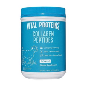 Vital Poteins 바이탈프로틴 콜라겐 펩티드 Collagen Peptides Unflavoed 24.0 oz., 1개, 680g