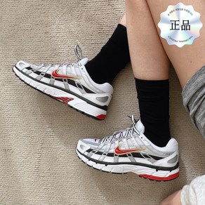 [ 국내매장판 A/S 가능 ] NIKE 나이키 남녀공용 운동화 P-6000 메탈릭 스니커즈 러닝화 패션화 커플화 발편한 경량화 쿠션감 키높이 메탈레드