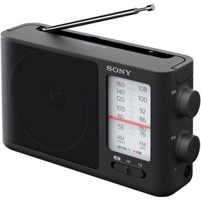 소니 라디오 와이드 FM AM 지원 SONY ICF-506, 블랙, 단일옵션