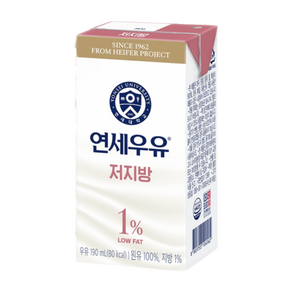 연세우유 가볍다우유 190mlx24입, 190ml, 24개