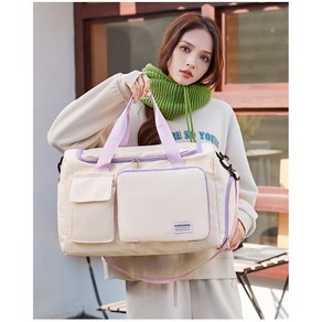 WPG 여행용 접이식 보스턴백 캐리어 장착 OK / 가볍고 넉넉한 수납백