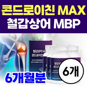 철갑상어 콘드로이친 맥스 1200 미국 프리미엄 상어연골 약국 홈쇼핑 콘도로이친 MBP, 6개, 60정