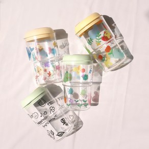 [솜씨당] 물전사지 기법 투명 텀블러 컵 꾸미기 DIY 키트 솜씨키트, 텀블러-키덜트도안, 1개, 500ml