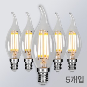 LED 프레임 촛대구 COB E14 E17 E26 에디슨전구 카페조명 샹들리에 전구 KS인증