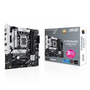 ASUS PRIME B760M-PLUS-CSM STCOM 에이수스 컴퓨터 PC 게이밍 메인보드 인텔 13세대 랩터레이크 12세대 엘더레이크 CPU추천, 선택없음