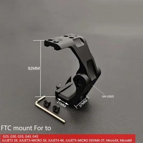 UN CNC 고속 C 트 스코프 사냥 무기 액세서리 G33 G43 Magnifie 558 556 EXPS 3X 6X-Mag-1, 01 BK C mount