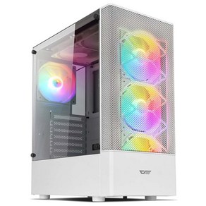 인텔i5 12400F RTX3050 버츄코어 게이밍 컴퓨터 데스크탑 조립 PC, 화이트, 500GB, 16GB, Fee DOS