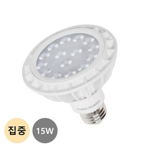 번개표 LED 파30 15W 집중형 주백색(아이보리색빛), 3개