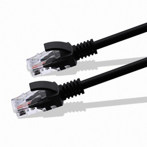 CABLEMATE CAT.6 UTP 다이렉트 블랙 랜케이블 (CM-LB02 1m) 케이블-기타케이블, 1개