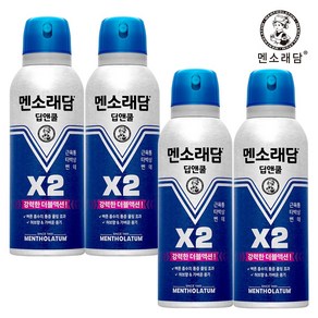 멘소래담 딥앤쿨 에어로솔 스프레이파스 150ml, 1개입, 4개