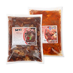 벅스웨이 한돈 돼지불고기 1kg+돼지고추장불고기 1kg (총 2kg), 1세트, 2kg