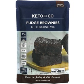 Keto and Co Keto Baking Mix Fudge Bownies 10.2 oz (290 g) 1팩, 290g, 1개