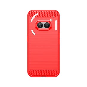 카본 브러시 TPU 젤 케이스 충격 방지 러거 아머 소프트 Nothing Phone 2 용 2A, 02 Fo Nothing Phone 1, 01 Red, 1개