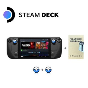 밸브 스팀덱 Steam Deck LCD 휴대용 게임기 - 보호필름 + 엄지캡 포함, 17.78cm, 512GB LCD