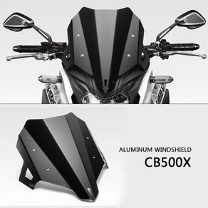 오토바이윈드스크린 바이크튜닝 호환 오토바이 윈드 스크린 프로텍터 혼다 CB500X CB 500 X CB500 2019 2020 실드 액세서리, 1개