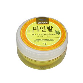 알로에베라 미인발 발 각질케어 크림 70g, 1개, 1개입