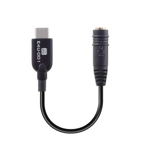 E4U-001 오디오 어댑터 USB-C to 3.5mm TRRS 에듀티지 [정품] 삼성 EE-UC10J 대체품, 1개, 검정