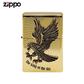 ZIPPO 라이터 엠블렘 THE KING OF THE SKY GD 오일+심지+부싯돌 3종세트 포함