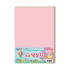 종이나라 A4 파스텔 양면색상지 (10색100매) 120g, 파스텔 1묶음