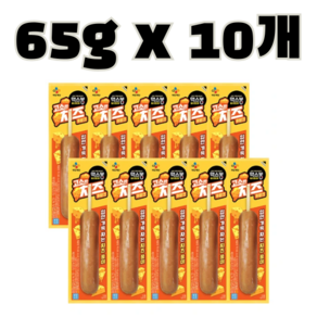 CJ제일제당 CJ 맥스봉 고소한 치즈후랑크 65g x10개