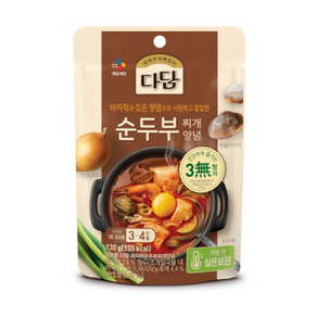 다담 순두부찌개 양념, 6개, 130g