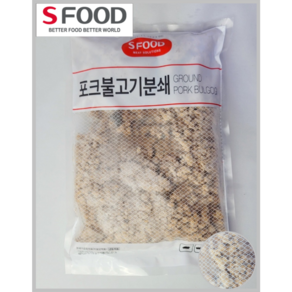 [SFOOD] 돼지고기 63% 에쓰푸드 포크불고기분쇄 1kg 2-8EA(냉동)(각종토핑)_치즈왕자