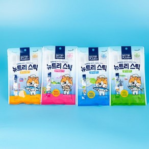 동원 뉴트리스틱 통영 4종 특별기획 세트 (고등어/달고기/방어/삼치) 짜먹는 고양이 스틱 간식