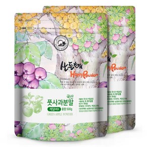 산들해 국산 풋사과분말 케일혼합, 2개, 500g