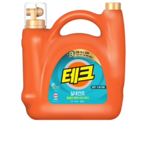 테크 실내건조 일반드럼 액체세제 대용량, 5.5L, 1개