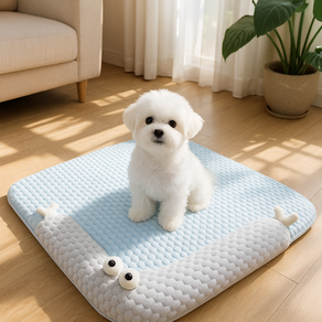 시원하시개 반려동물 강아지 쿨매트 방석 시원한 쿨링 쿠션 소형견 중형견 대형견, 1개