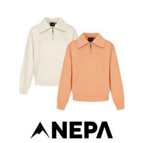 [백화점 매장판] 네파 NEPA 여성 하프집업 티셔츠 봄 가을 간절기 스웻셔츠 스웨트셔츠 반집업 맨투맨 긴팔티셔츠