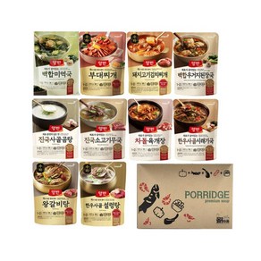 올따옴 양반 즉석국 찌개 10종 기획세트 2호[백합미역국+수라부대찌개+수라돼지김치찌개+백합우거지된장+진국사골곰탕+소고기무국+차돌육개장+한우사골시래기+수라갈비탕+수라한우사골설렁탕], 460g, 1개