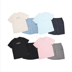 [백화점 매장판] 내셔널지오그래픽 키즈 스몰로고 반팔 반바지 세트 유아 키즈 여아 남아 공용 등원복 등원룩 등교룩 상하복 상하세트