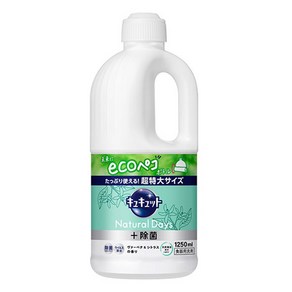 큐큣토 내추럴 데이즈 + 주방세제 버베나 & 시트러스향 리필용, 1개, 1.25L